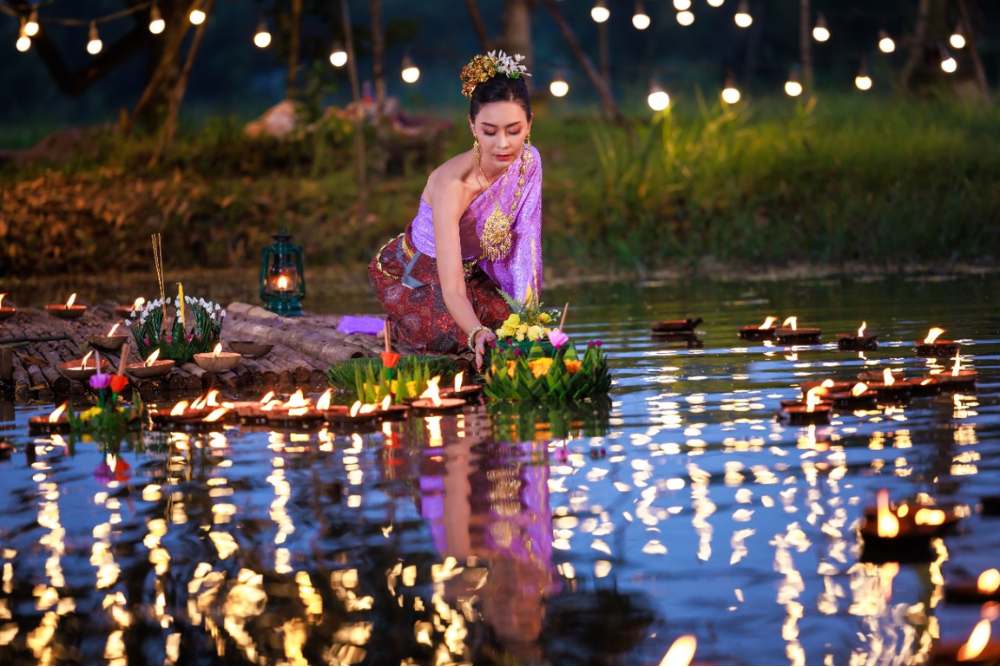 Festival de Loy Krathong à Chiang Mai, Thaïlande